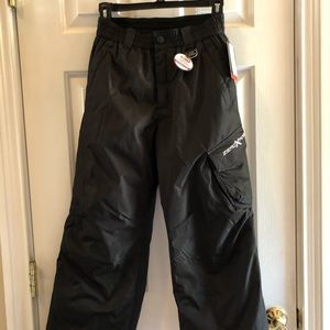 Boys black insulated snow pants